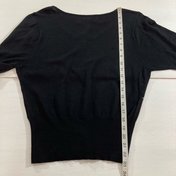 Worthington Top Women’s S Black Sequin Knit Blouse Casual Career Night Out - Picture 10 of 10